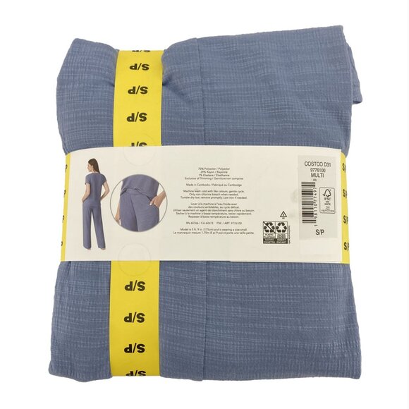 Carole Hochman Women's 2 Pieces Pajama Set | Blue | Various Size - Picture 2 of 4